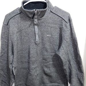 Calvin Klein grey woven 1/4 zip jacket